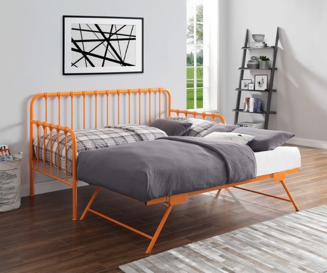 Homelegance® Constance Orange Daybed with Lift-Up Trundle-3