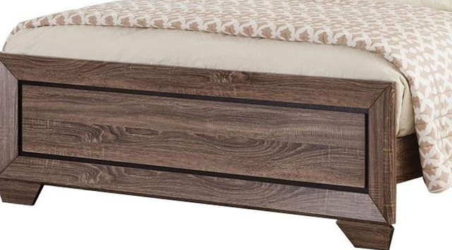 Coaster® Kauffman Washed Taupe California King Headboard and Footboard-1