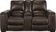 Signature Design by Ashley® Alessandro Walnut Power Reclining Loveseat with Adjustable Headrest -2