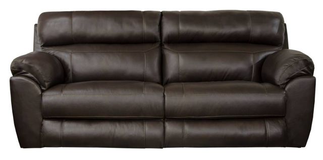 Catnapper® Costa Chocolate Power Lay Flat Reclining Sofa-0