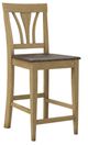 John Thomas Furniture® Customizable Select 24" Fanback Counter Stool-0