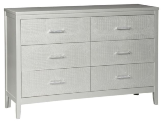 Signature Design by Ashley® Olivet 3-Piece Silver Queen Panel Bed Set-2