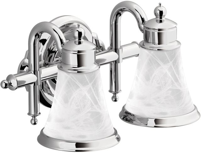 Moen® Waterhill® Chrome Two Globe Bath Light-0