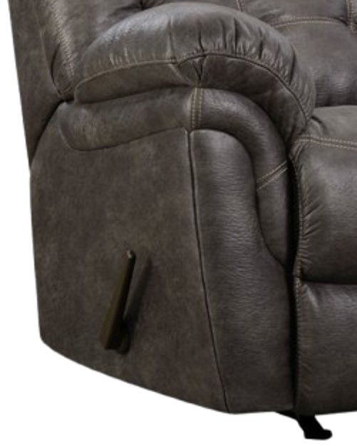 HomeStretch Frontier Charcoal Manual Rocker Recliner-129-91-14-2