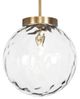 Uttermost® Gaia Glass Pendant with Antique Brass Accent-3