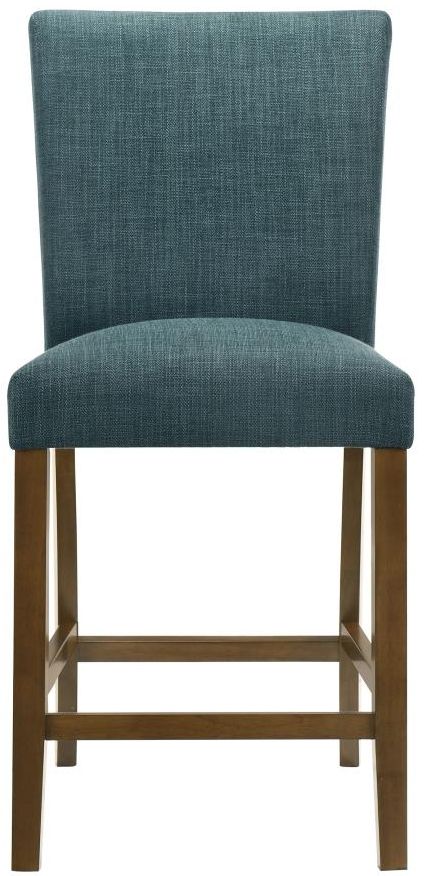Coaster® Paxton 2-Piece Brown/Teal Blue Upholstered Counter Dining Side Chair-3