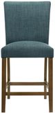Coaster® Paxton 2-Piece Brown/Teal Blue Upholstered Counter Dining Side Chair-3