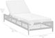 Armen Living Alegria Black/Gray Aluminum/Fabric/Rope Outdoor Chaise Lounge-2