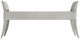 Bernhardt Cornelia Gray/Nebbia Upholstered Bench-2