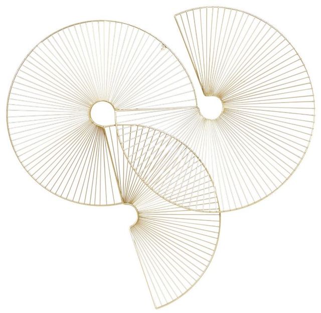 Deco Marche Cosmoliving Gold Metal Sunburst Wall Decor-0