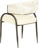 TOV Furniture Tatum Black/Cream Jacquard Dining Chair-4