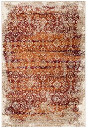 KAS Rugs Heritage Ivory/Rust Anna 5'x8' Area Rug-0