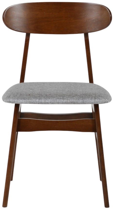 New Classic® Home Furnishings Morocco Light Gray/Walnut Dining Side Chair-2