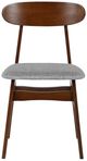 New Classic® Home Furnishings Morocco Light Gray/Walnut Dining Side Chair-2