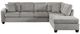 Homelegance® Emilio 2-Piece Taupe Sectional with Chaise-2