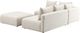 TOV Furniture Hangover 4-Piece Cream Modular Chaise Sectional-5