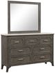 New Classic® Home Furnishings Lisbon Gray Dresser and Mirror Set-0