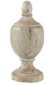 A & B Home Beige Small Chester Finial Decorative Accent-0