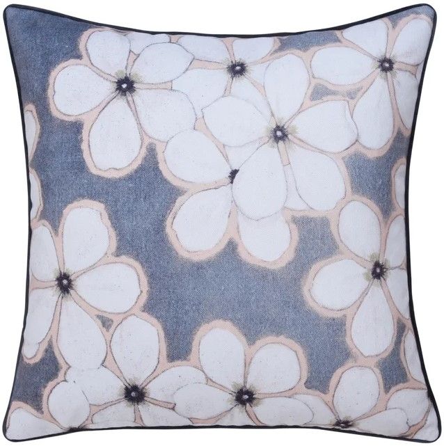 Stylecraft Norman Wyatt Home Blue/White 24" Designer Pillow-0