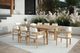 New Classic® Home Furnishings Wesley Beige Acacia Outdoor Patio Dining Table-1