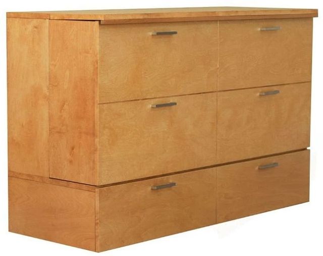 CabinetBed Inc.™ Premium Denva Brown Queen Cabinet Bed-1