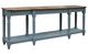 International Furniture Direct Tiffany Blue/Brown 94'' Sofa Table-0
