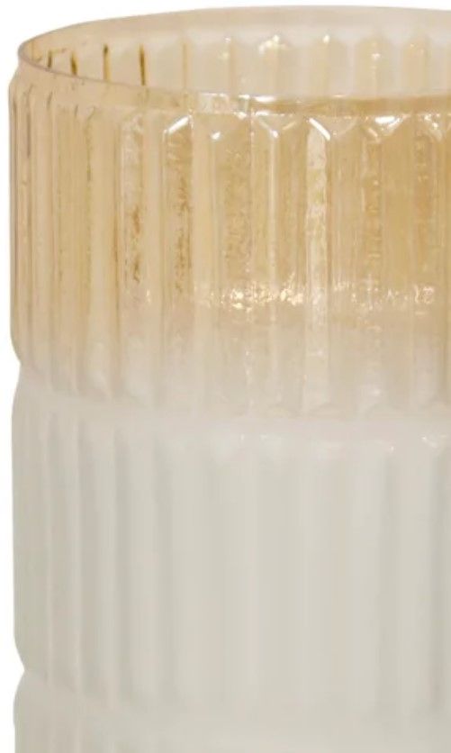 Stylecraft Gold/White 8" Vase-1