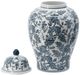 A & B Home Blue/White Ginger Jar-3