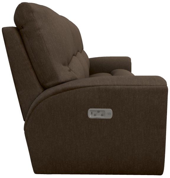 La-Z-Boy® Cassian Teak Power Reclining Sofa with Headrest and Lumbar-3