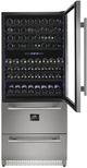 FORNO® 30" Anti-Fingerprint Stainless Steel Wine Cooler-3