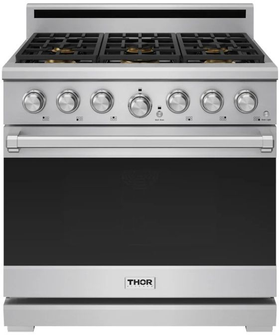 Thor Kitchen® X Series 36" Stainless Steel Premium Freestanding Pro Style Gas Range-0