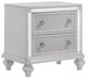 New Classic® Home Furnishings Stardust 5-Piece White Queen Bedroom Set - South Texas Glam with LED Lighting-5