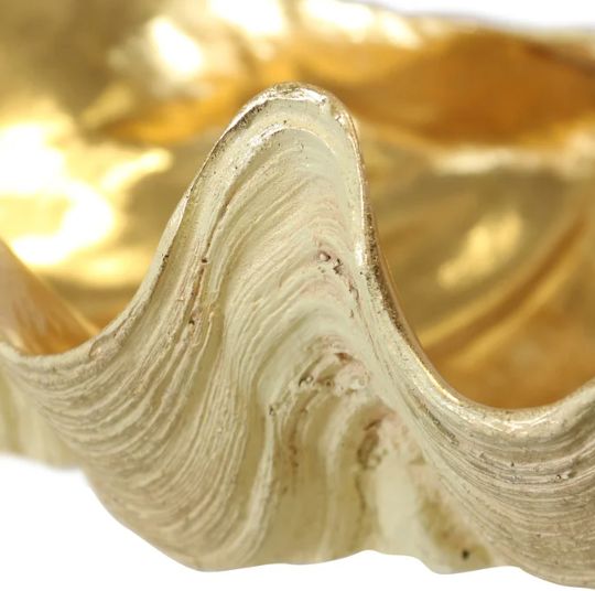 Stylecraft Norman Wyatt Home Gold/Natural Clam Bowl-2