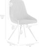 Armen Living Skye 2-Piece Gray/White Dining Side Chair Set-2