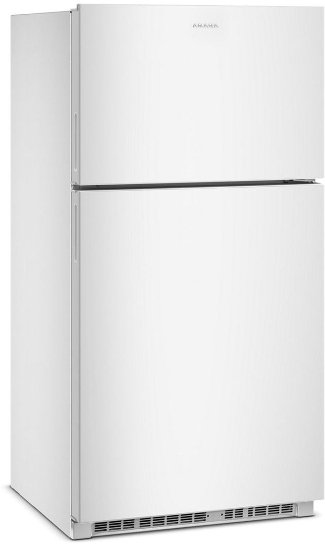 Amana® 33" 21.3 Cu. Ft. White Top Freezer Refrigerator with Dual Crisper Drawers-2