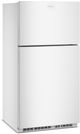 Amana® 33" 21.3 Cu. Ft. White Top Freezer Refrigerator with Dual Crisper Drawers-2