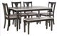 Powell® Willow 6-Piece Gray Dining Set-0
