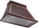 Ilve® Nostalgie II Noblesse 40" Burgundy Wall Mounted Range Hood with Brass Trim-1