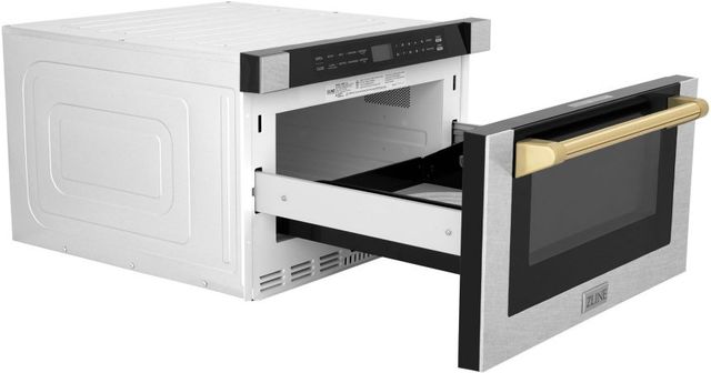 ZLINE Autograph Edition 1.2 Cu. Ft. Satin Stainless Steel Microwave Drawer-3