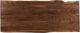 Moe's Home Collection Bent Smoked Counter Height Dining Table with Black Metal Trestle Base-2