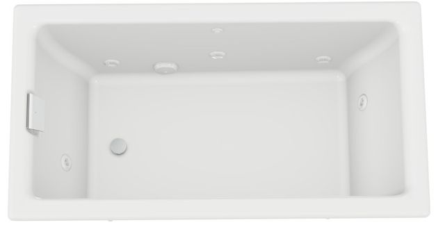   KOHLER® Tea-for-Two® White 66" x 36" Drop-In/Undermount Whirlpool Bath-1