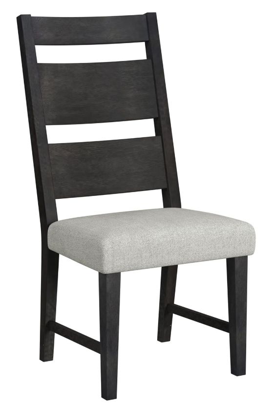 Elements International Jemma Beige/Dark Espresso Dining Side Chair-0