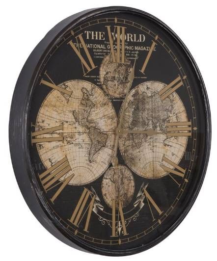YHD Wealth of Wonder Black/Brown Wall Clock-2