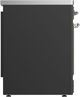Ilve® Majestic III 30" Graphite Matte Pro Style Induction Range with Triple Glass Door and Chrome Trim-4