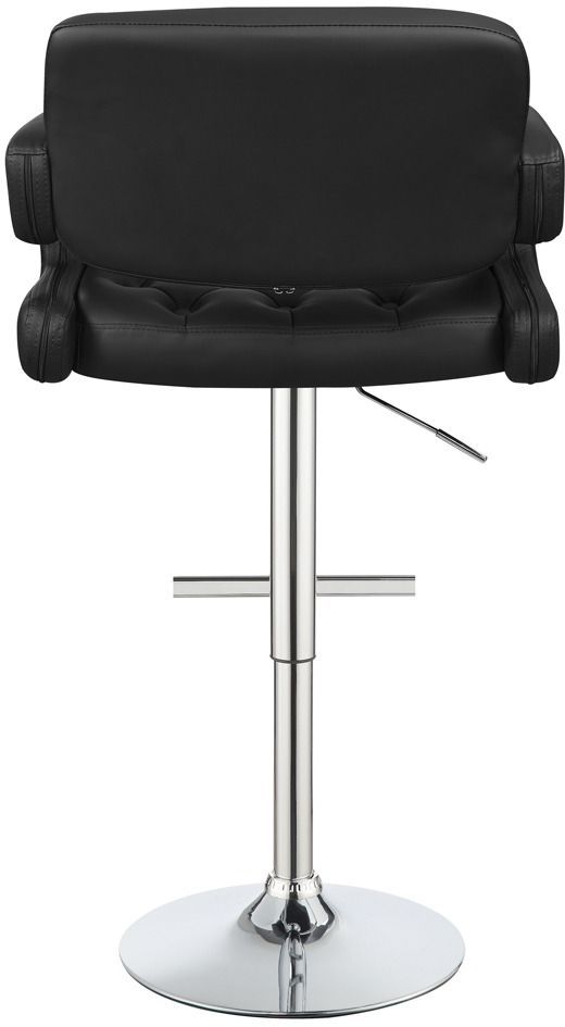 Coaster® Brandi Black/Chrome Adjustable Stool-4