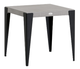 Ratana Genval Black Aluminum End Table with Aluminum Top-0
