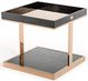 VIG Furniture A&X Padua Black/Rosegold Modern Large End Table-0