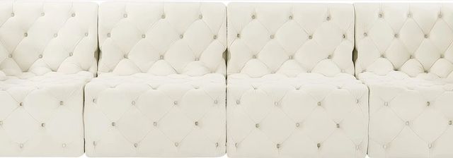 Meridian Furniture Tuft 4-Piece Cream 128" Modular Sofa-1