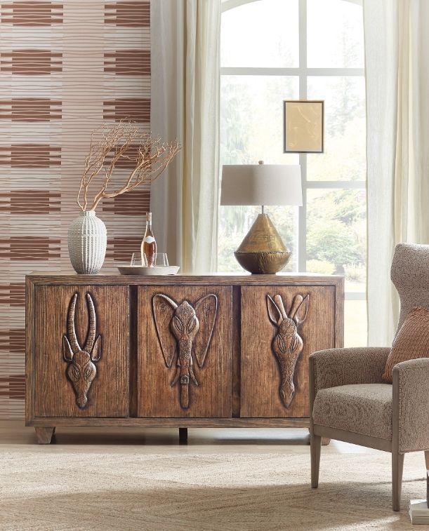 Hooker® Furniture Commerce and Market Safari Medium Wood Credenza-1