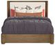 Flexsteel® Normandy Cream/Driftwood Queen Upholstered Storage Panel Bed-3